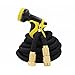 IBeaty 50ft Expanding Hose, Upgraded Strongest Expandable Garden Hose Double Latex Core Extra Strength Fabric and Solid Brass Connector with 9-Pattern Spray Nozzle (50FT, Black)