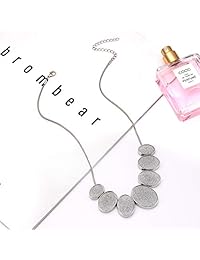 Seni Jewelry Collar para mujer, collar con babero grueso con purpurina geométrica