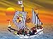 Lego Parts: Boat Mast Rigging Short 16 x 5 (Brown)