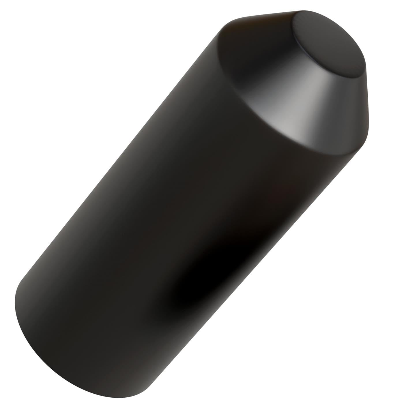 Heat Shrink end Cap 35,0 -> 16,0mm ; Length: 83mm ; Shrink endcap Black