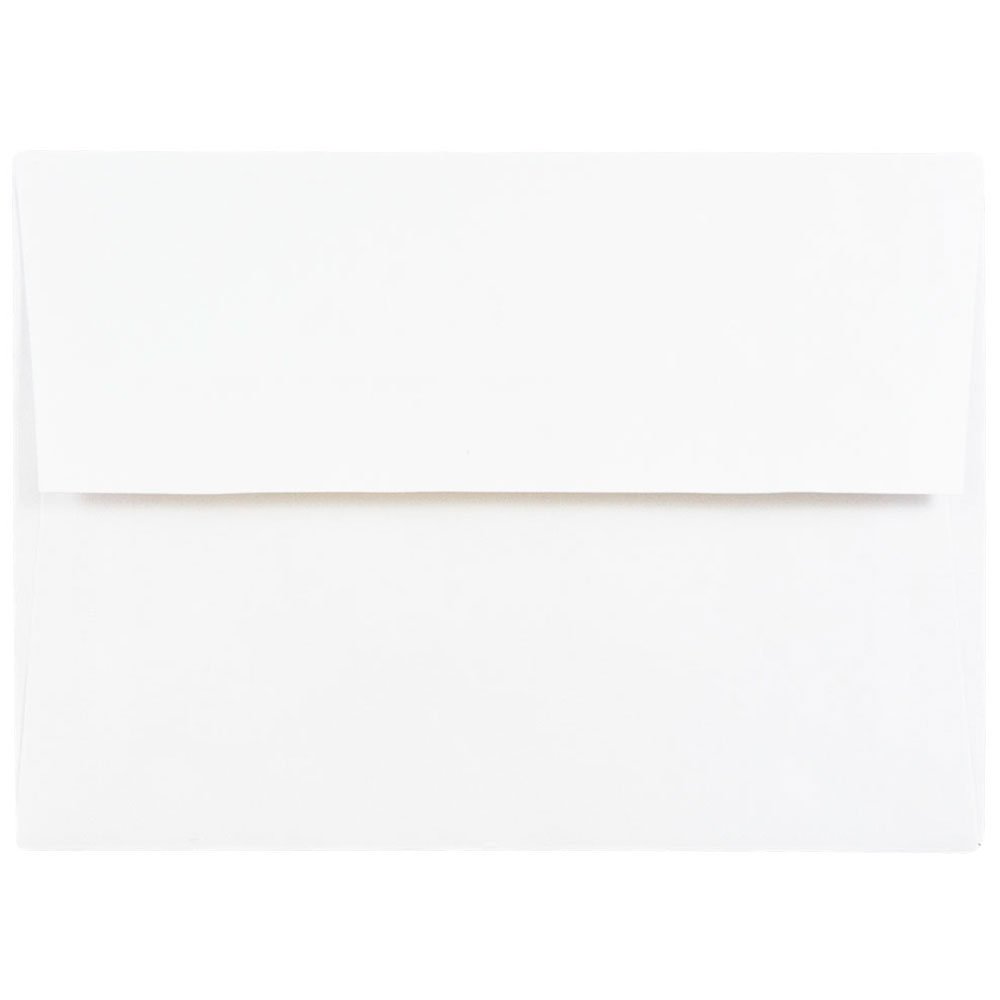 A7 Foil Lined Invitation Envelopes - 5 1/4 x 7 1/4 - White with Gold Foil - 50/Pack
