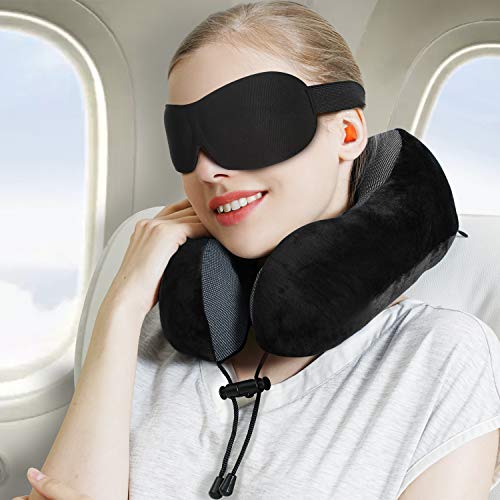 Power of Nature Travel Pillow Luxury Memory Foam Neck & Head Support