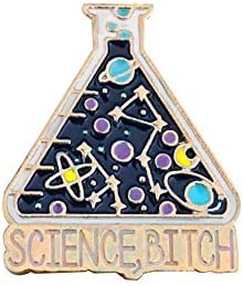 Cool Planet Bottle Brooch Pin Backpack Constellation Star Moon Jacket Ornament 1 Pc Golden