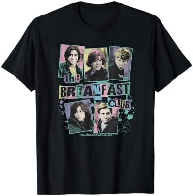 Amazon.com: Breakfast Club Pink Text Group Photograph T-Shirt