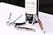 EZKIT Corkscrew Wine Opener Kit, Multi Opener with Corkscrew, Beer Bottle Opener and Foil Cutter, Made of Real Rosewood Handle and Premium Stainless Steel