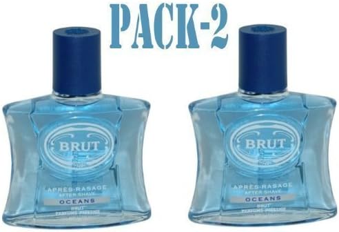 BRUT 100ML AFTERSHAVE OCEAN (GLASS BOTTLE) PACK OF 2