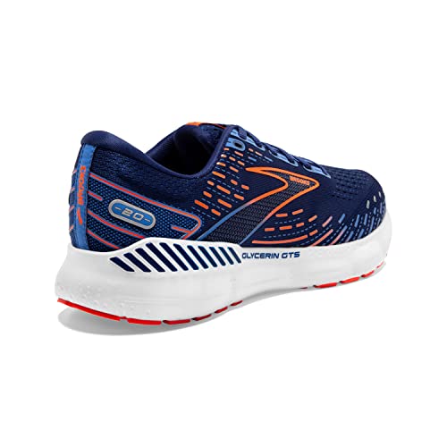 Brooks Men's Glycerin GTS 20 Supportive Running Shoe Blue Depths