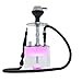 Hookah Set Micro Modern Acrylic Cube Hookah with Heat Management System Silicone Hookah Bowl Silk Hookah Hose Tongs Magical LED Light for Better Shisha Hookah Narguile Smoking