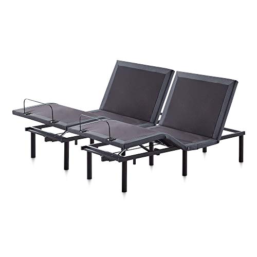 LUCID L600 Adjustable Bed Base with LUCID 12 Inch Memory Foam Hybrid