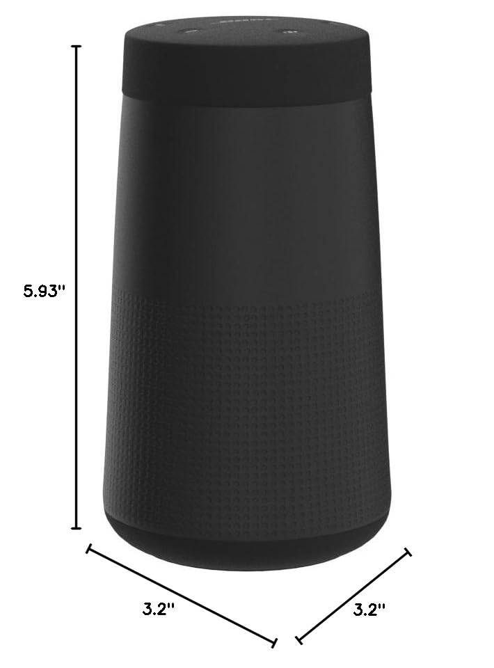 Bose SoundLink Revolve (Series II) Portable Bluetooth Speaker – Wireless Water-Resistant Speaker with 360° Sound, Black
