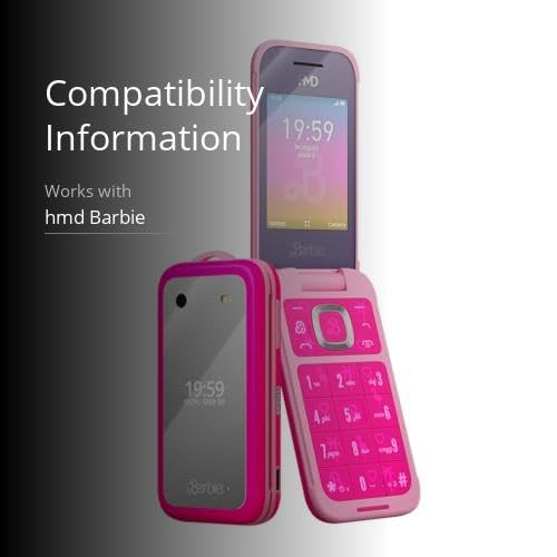 HMD Barbie | Flip | Unlocked | KaiOS | Compatible with All Carriers | Power Pink | US Version