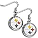 NFL Pittsburgh Steelers Chrome Dangle Earrings