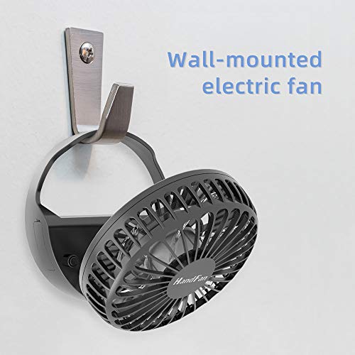 HandFan Necklace Fan Mini Wearable Fans with 2000 mAh Rechargeable Battery 3-9.5 hrs Working Times,3 Speeds Adjustment and for Office Home Outdoor Traveling