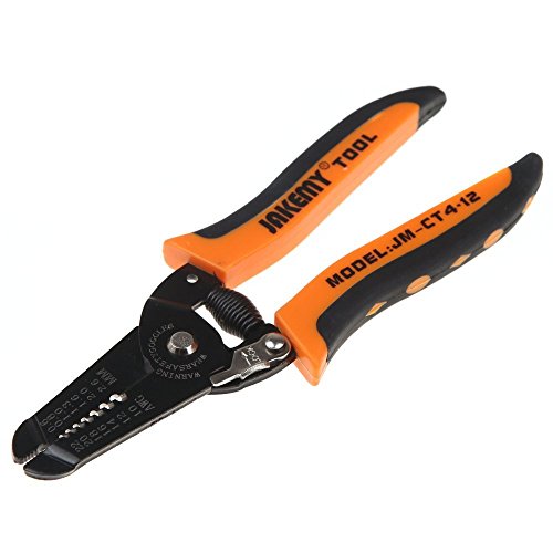 Precision Wire Stripper, Boenfu 7.0 inch Wire Cutting Pliers Nippers Repair Tool with Build-in Wire Cutter and Looping Holes Crimping Pliers for 10-22 AWG Stranded Wire Cutting