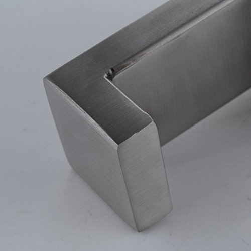 Leyden Bathroom Lavatory Stainless Steel Towel Hanger Coat Hanger Clothes Hanger Towel Hook Scarf Accessories Holder Cloakroom Organizer, Brushed Nickel