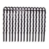 Metal Hair Comb Black Oxide 14 Hole (6) 25006