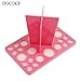 Docolor Air Dry Organizing Cosmetic Makeup Brush Tower Tree Holder Cleaner Tool(Pink)
