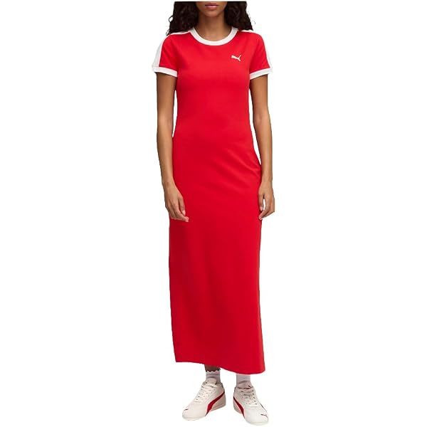 open lace back dress Puma Women's PBAE Dress Red / Xs