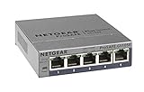 NETGEAR 5-Port Gigabit Ethernet Smart Managed Plus Switch (GS105Ev2) - Desktop, and ProSAFE Limited Lifetime Protection
