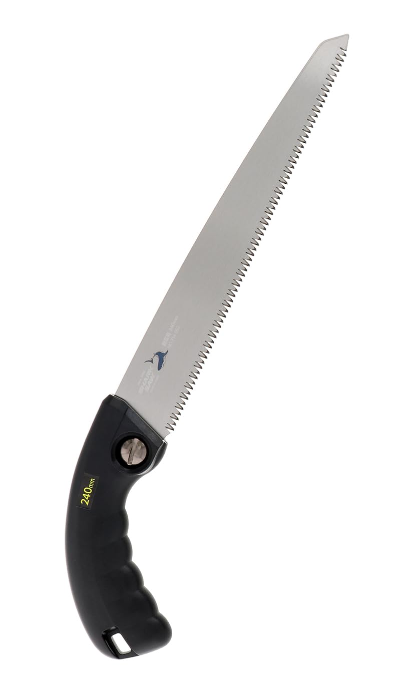 高儀(Takagi) サヤ付 替刃式 剪定鋸 日本製 のこぎり ノコギリ 片刃 園芸 庭木 果樹 防サビ 永切 シャークソー 240mm商品画像
