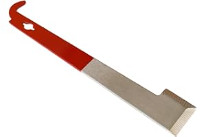 BeeLine Essentials J-Hook Hive Tool for Beekeeping – Stainless Steel Frame Lifter and Scraper Tool – Heavy-Duty, Rust-Resistant, Multipurpose Beekeeper Tool for Hive Inspections