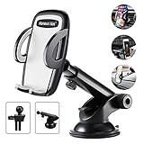Cell Phone Holder for car HONEST KIN 3 in 1 Universal Car Phone Mount Car Air Vent Holder Dashboard Mount Windshield Mount Compatible with iPhone 11 XS XS Max XR X 8 8+ 7 7+ SE 6s 6+ 6 5s