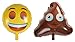 Emoticon Universe: Jumbo Foil Emoticon Helium Balloons, 12-Pack