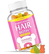 VegePower Biotin Gummies with Hair Vitamins - Sugar Free, 10000mcg Biotin [Highest Potency] , Add...