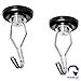 Heavy Duty Magnetic Hooks - Strong Neodymium Magnets & Stainless Steel Hook - 100+ lbs Force- Great Key Holder Magnet (1 Set)