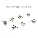 10 Packs Metal Dental Teeth Orthodontics Brackets Braces Mini Roth 022 Hooks 3-4-5