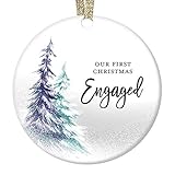 DIGIBUDDHA 1st Christmas Engaged Ornament