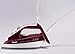T-fal FV4446 Ultraglide Easycord Steam Iron Ceramic Scratch Resistant Non-Stick Soleplate with Auto-Off, 1700-Watt, Red