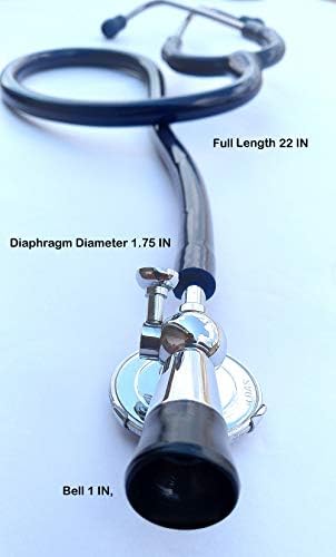 Stethoscope With Fetoscope H Das Adult, Stethoscope for Doctors, Stethoscope for Nurse, Stethoscope for Medical Students, Stethoscope for Practitioner, Bell Type Stethoscope (Blue)