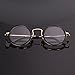 Agstum Handmade Retro Round Prescription Optical Eyeglasses Frame Rx 43mm (Black)