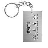 LED ZEPPELIN #8 Aluminum Rectangle plate Keychain