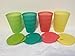 Tupperware 11oz Impressions Dripless Tumblers & Straw Seals Set of 4 Summer 2015 New
