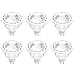 MR16 LED Light Bulbs YWTESCH 50W Halogen Bulbs Equivalent, GU5.3 LED Lights Warm White 2700K, 12V 5W 450lm, 40°Beam Angle, Non-Dimmable, 6 Pack