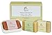 Rice Kasu Beauty Travel Facial Soap Set Plus Case, Unscented, Rose Geranium, Lemongrass and Sweet Orange, 3 Ounce