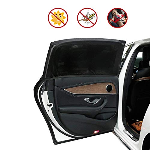Car Side Window Sun Shade Sunshades for Baby Universal Fit 4 Package Away from Sun, Harmful UV Rays,Fits 99% Cars, Trucks and SUVs (2 Front+ 2 Rear)