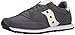 Saucony Originals Men's Jazz Lowpro Classic Retro Running Shoe, Charcoal/Off White, 8 M US