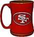NFL Sculpted Coffee Mug, 14 Ounces, San Francisco 49ers