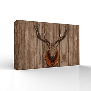 Wall26-Canvas Wall Art-Deer Animal Horn -Giclee Painting Wall Bedroom Living House Decoration Home Art - 12x18 inches