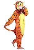 Halloween Onesie Costume Animal Cosplay Pajamas Unisex(Yellow, XL)