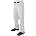 Wilson Men's Classic Relaxed Fit Piped Baseball Pant, White/Black, Medium