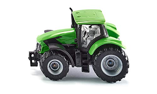 siku 1081, DEUTZ-FAHR TTV 7250 Agrotron Traktor, Grün/Schwarz, Abnehmbare Kabine, Reifen aus Gummi