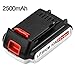 LBXR20 Upgraded to 2.5Ah Replacement for Black and Decker 20V Lithium Battery Max LB20 LBX20 LST220 LBXR2020-OPE LBXR20B-2 LB2X4020 Cordless Tool Battery 1 Pack primary