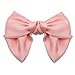 Black and White Satin Bows with Long Tail Alligator Hair Clips, Hair Ribbon Accessories for Women and Girls, Birthday Gift 2 Pack