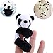 Refrigerator Magnets Cute Plush Panda Fridge Magnet Dry Erase Board Magnets Children Birthday Gift Souvenir Decor, 5PCS