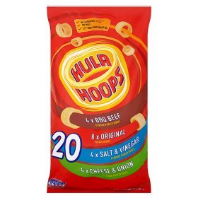 KP Hula Hoops Original Potato Snacks - 6 Multipack, Crunchy & Delicious