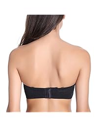 DOBREVA sostén de encaje sin relleno, con aros transparentes, para dama